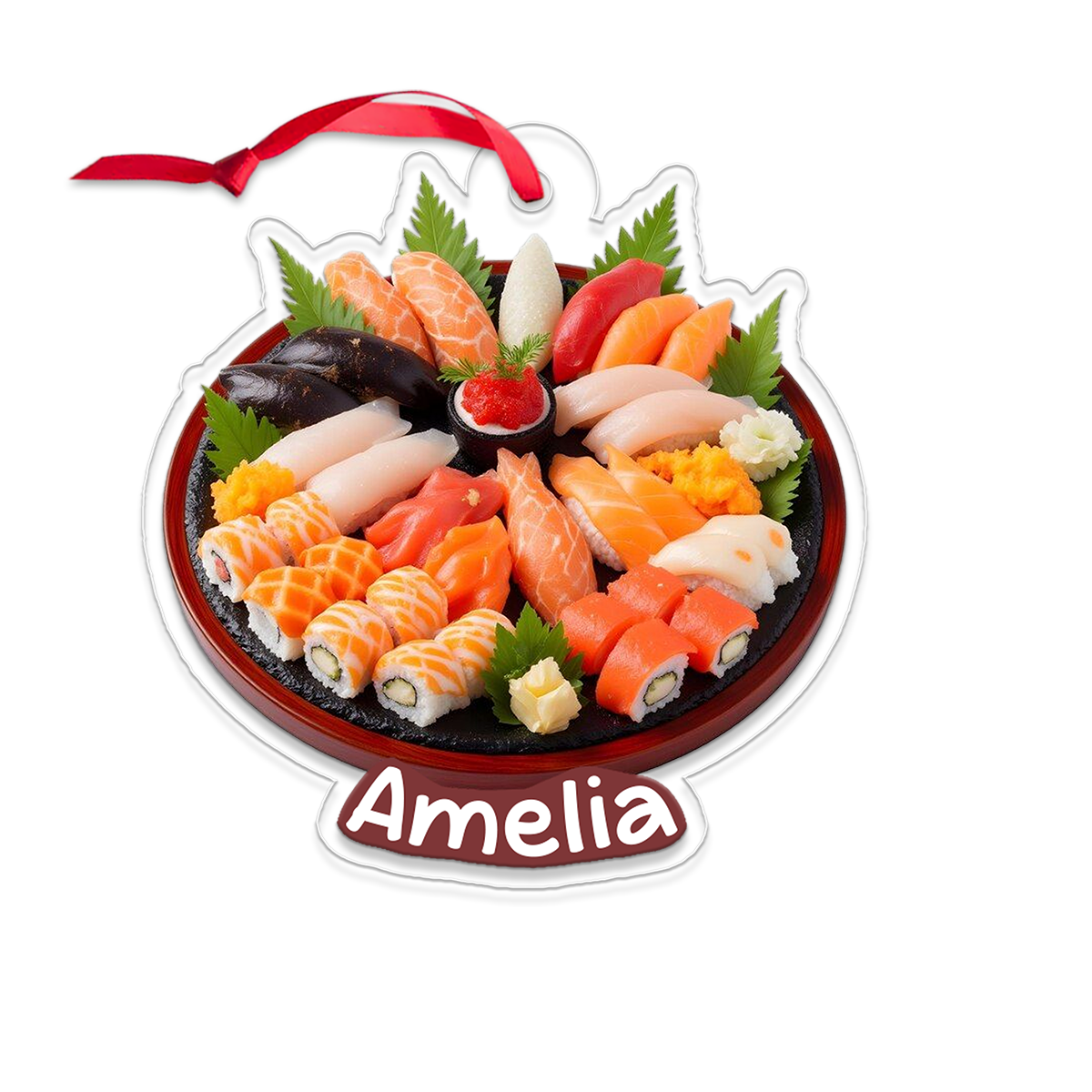 Sushi Set Christmas Japanese Food