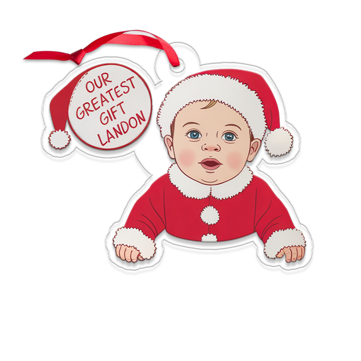 My First Christmas - Personalized Custom Upload Photo Ornament2