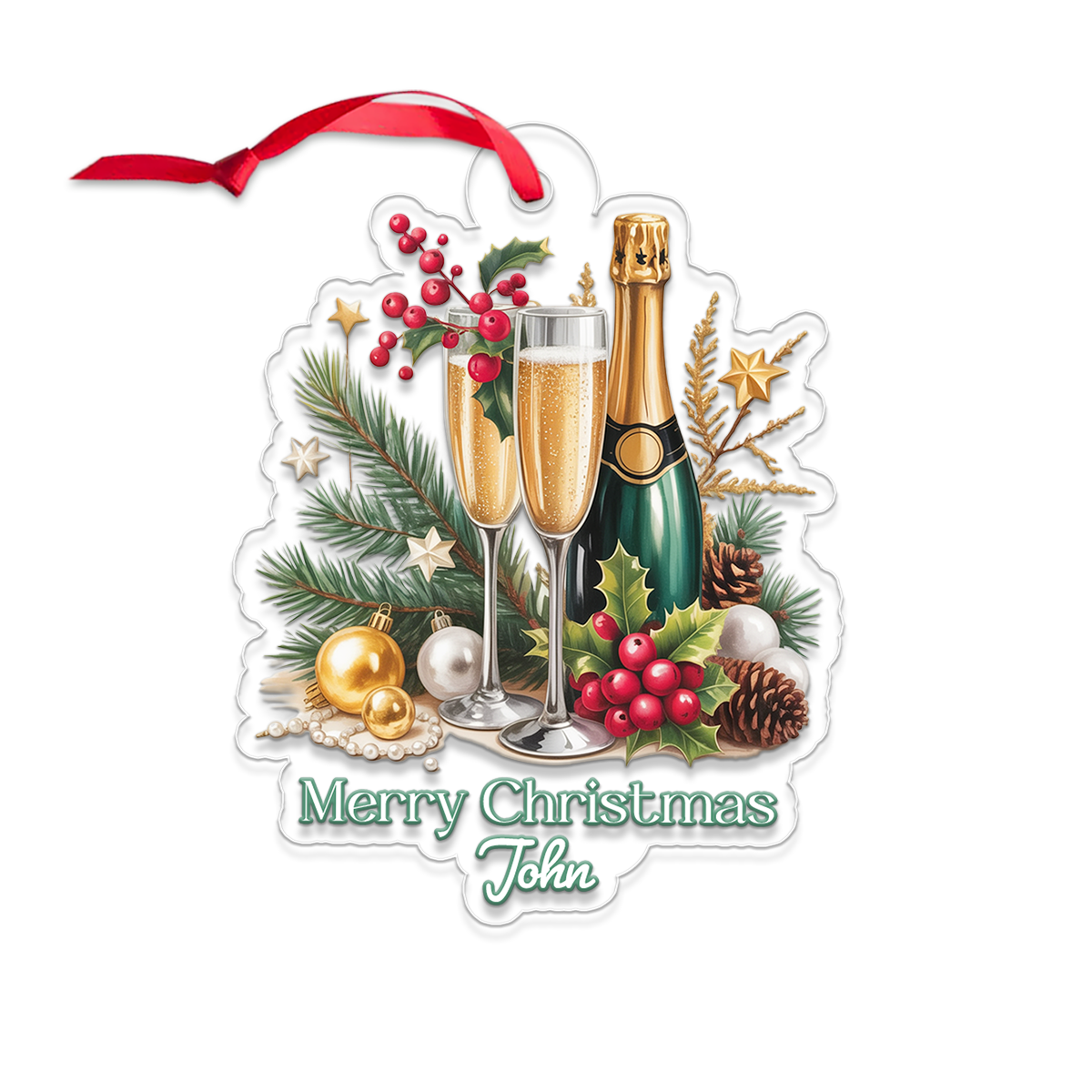 Custom Name Champagne Drink Lover