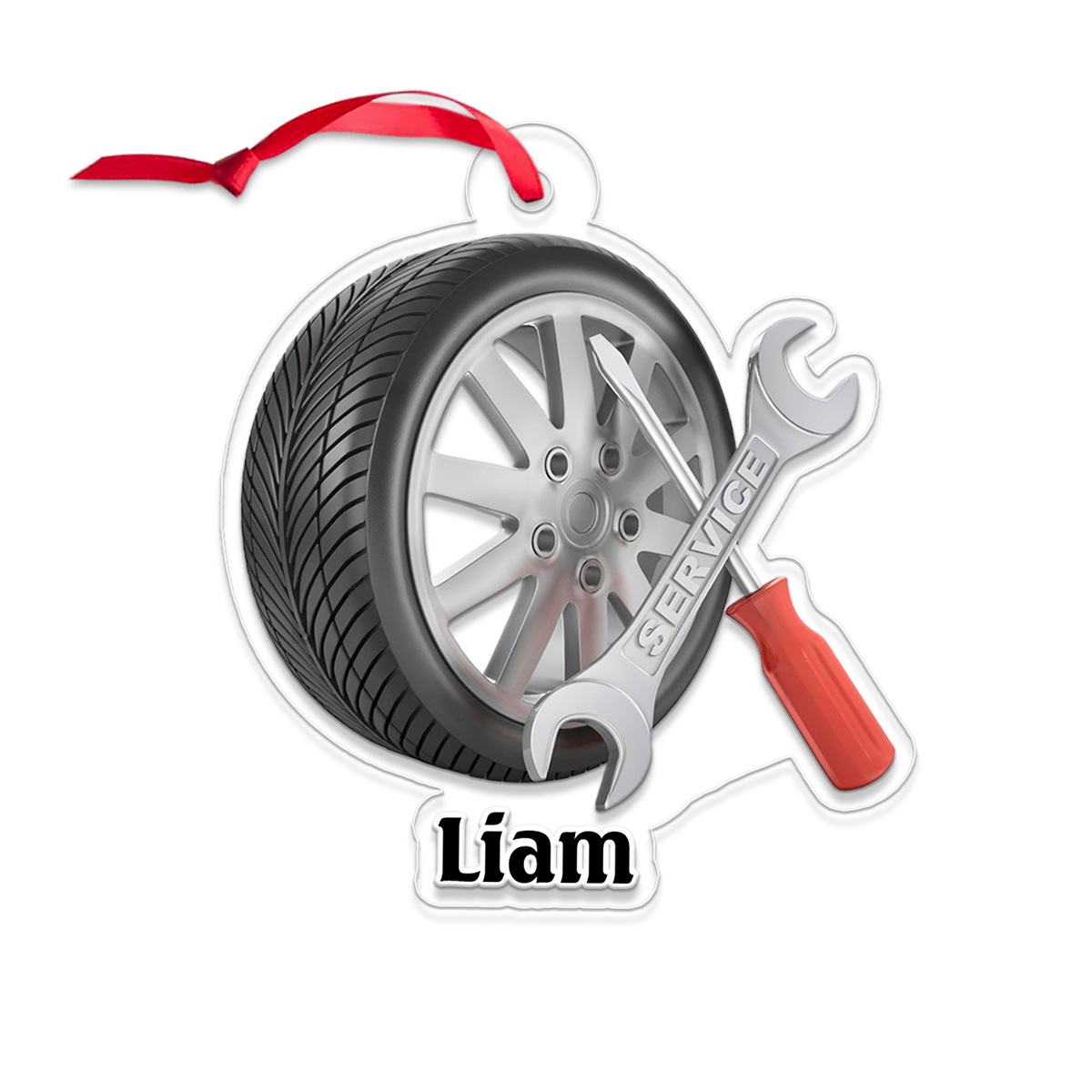 Custom Name Mechanic Christmas