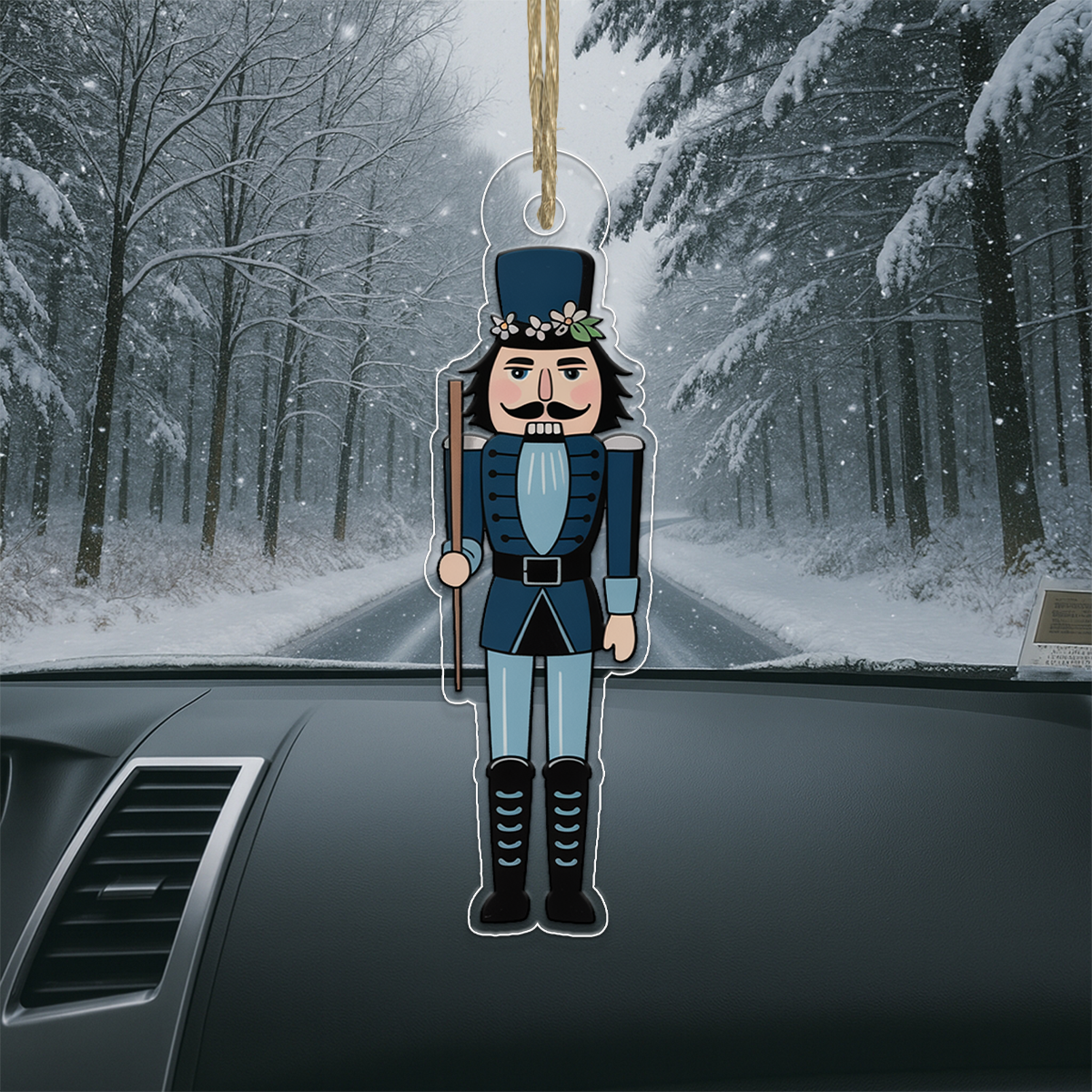 Nutcracker Magnolia Acrylic Ornament Christmas Gift