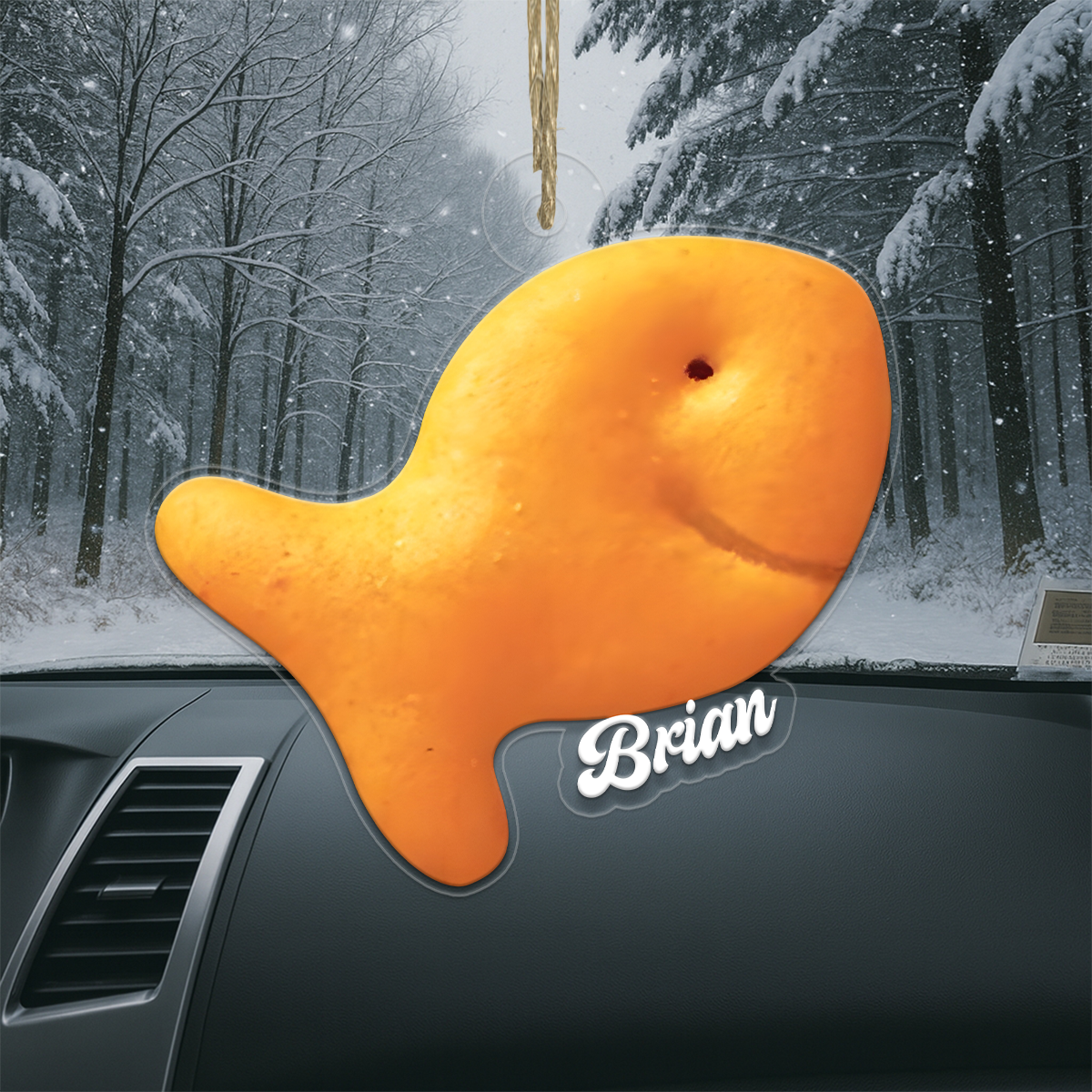 Fish Cracker Food Lover Acrylic Ornament Christmas Gift
