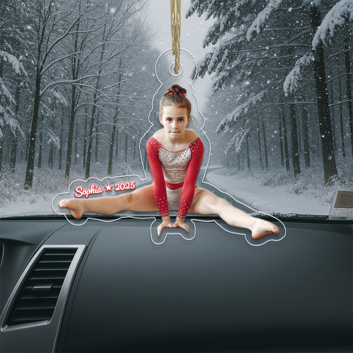 Custom Photo Gymnastics Xmas