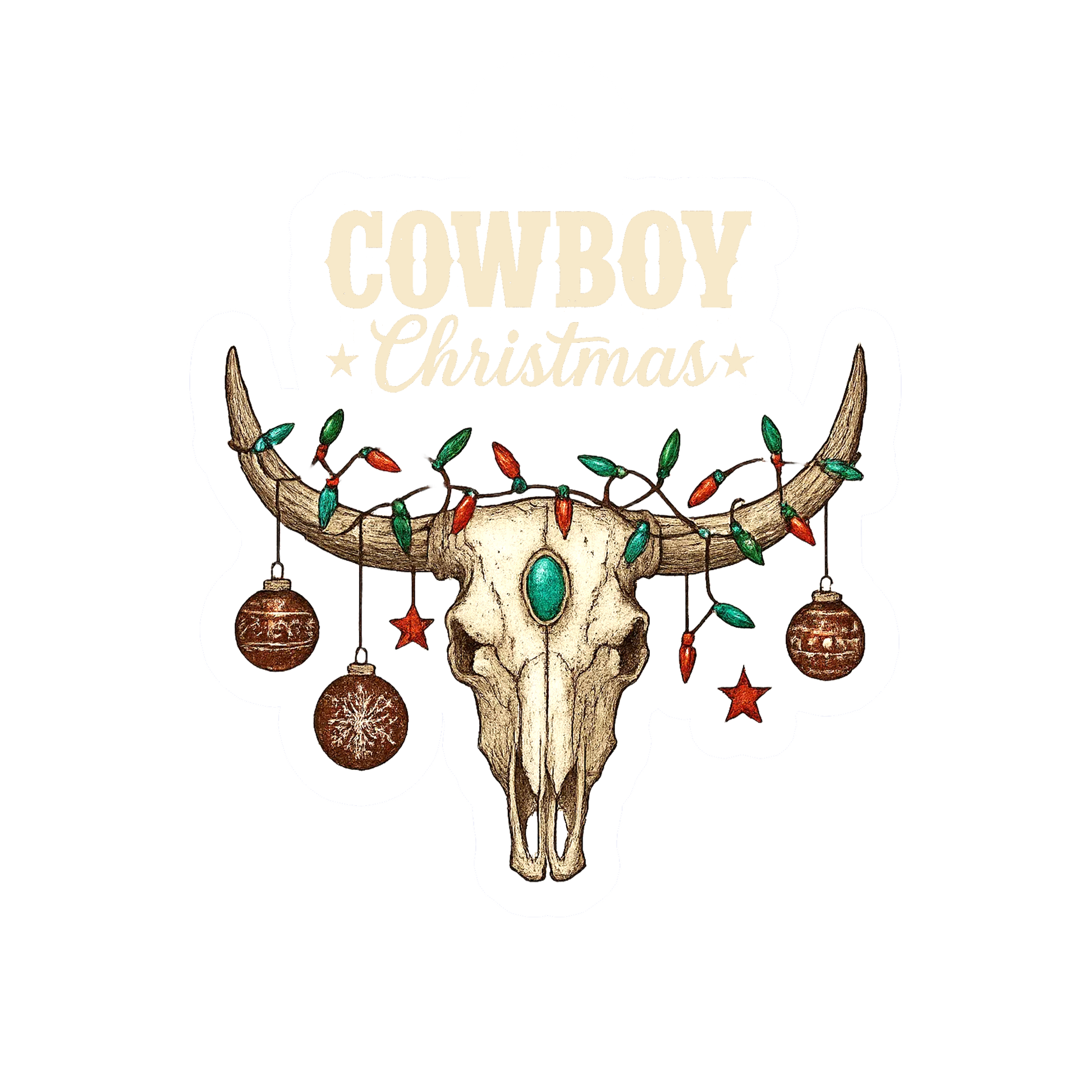 Custom Name Cowboy Christmas