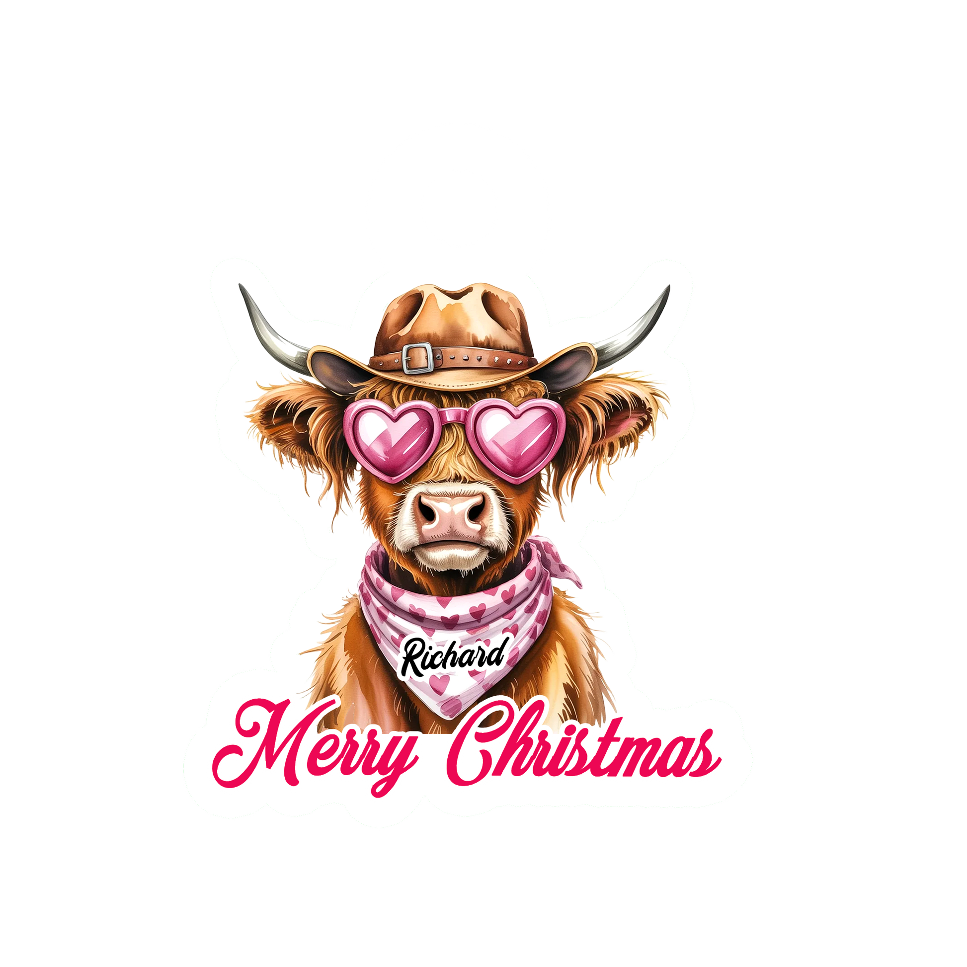 Custom Name Highland For Cowgirl