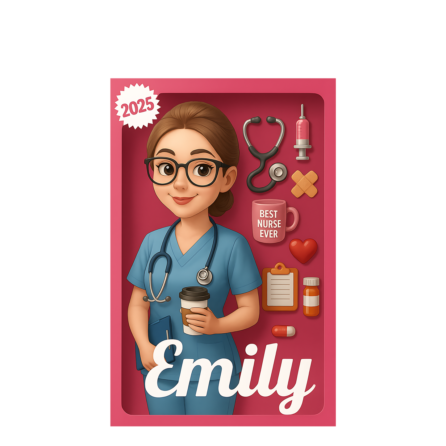 Custom Photo And Name Nurse or Doctor