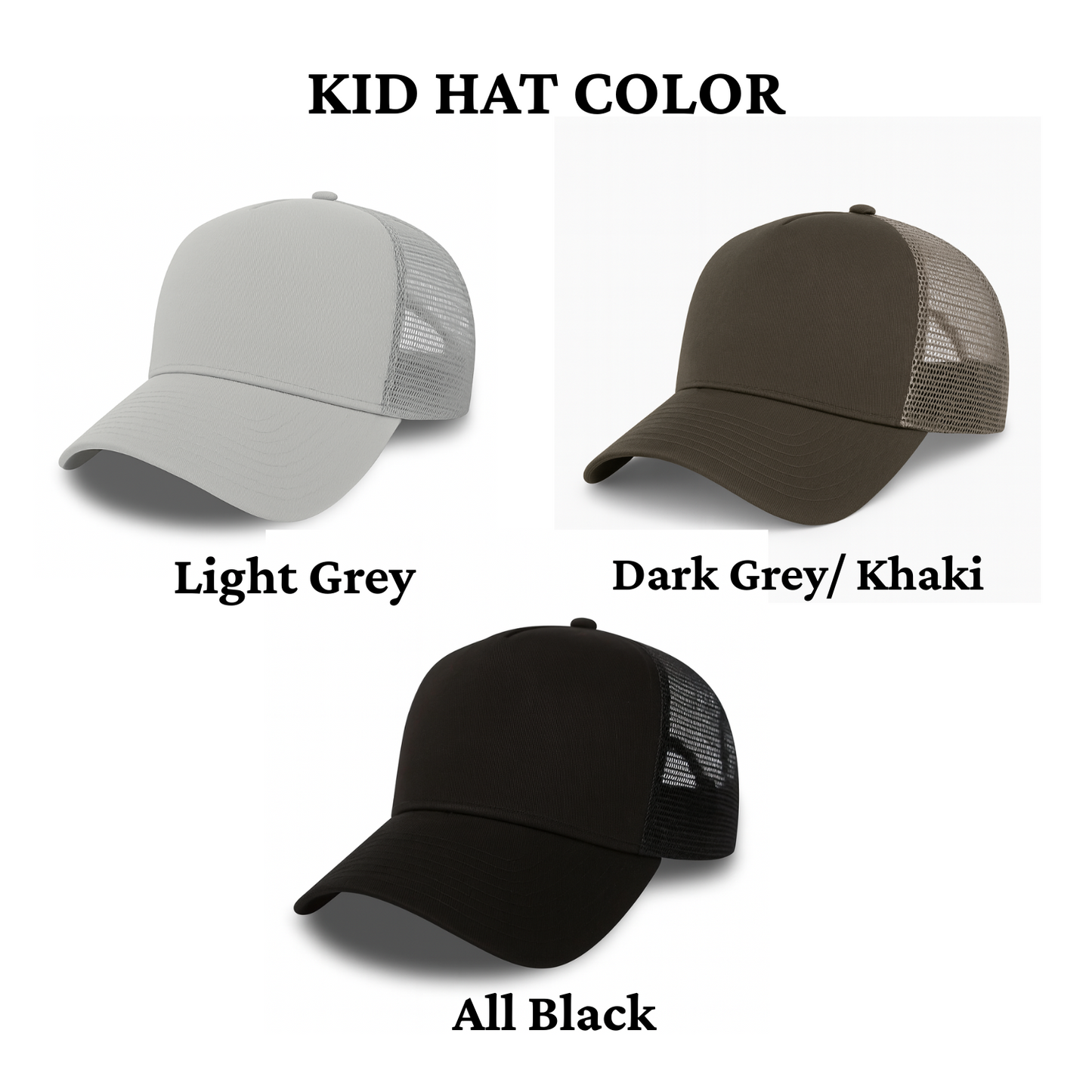 Custom Family Trucker Hat – Personalized Cartoon Portrait Hat from Photo | Couple or Family Gift VHA163