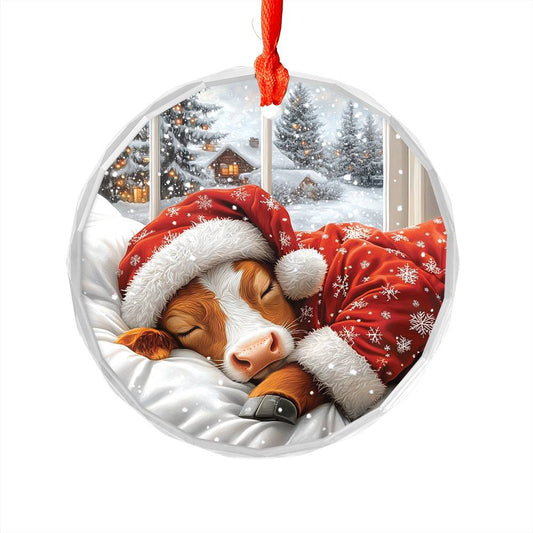 Jersey Cow Sleeping In Bed Design 4