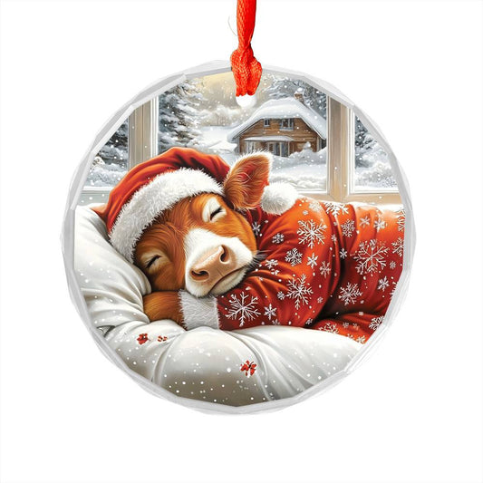 Jersey Cow Sleeping In Bed Design 2