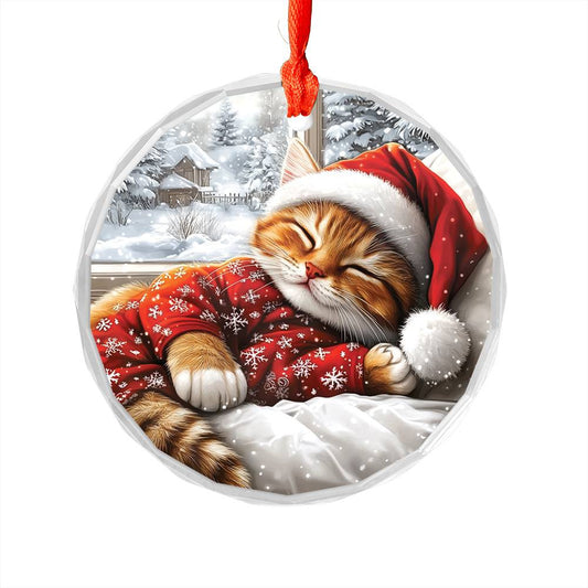 British Shorthair cat Sleeping In Bed Design 2