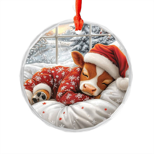 Jersey Cow Sleeping In Bed Design 3