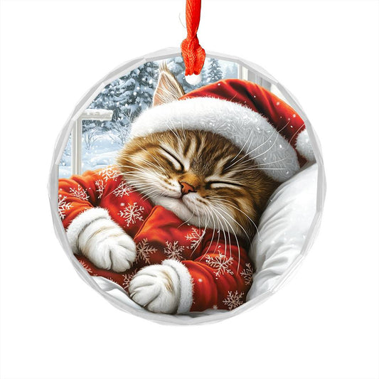 British Shorthair cat Sleeping In Bed Design 1
