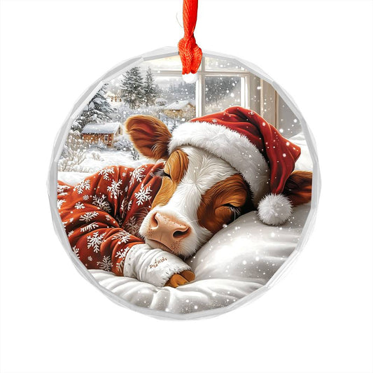 Hereford Cow Sleeping In Bed Design 4