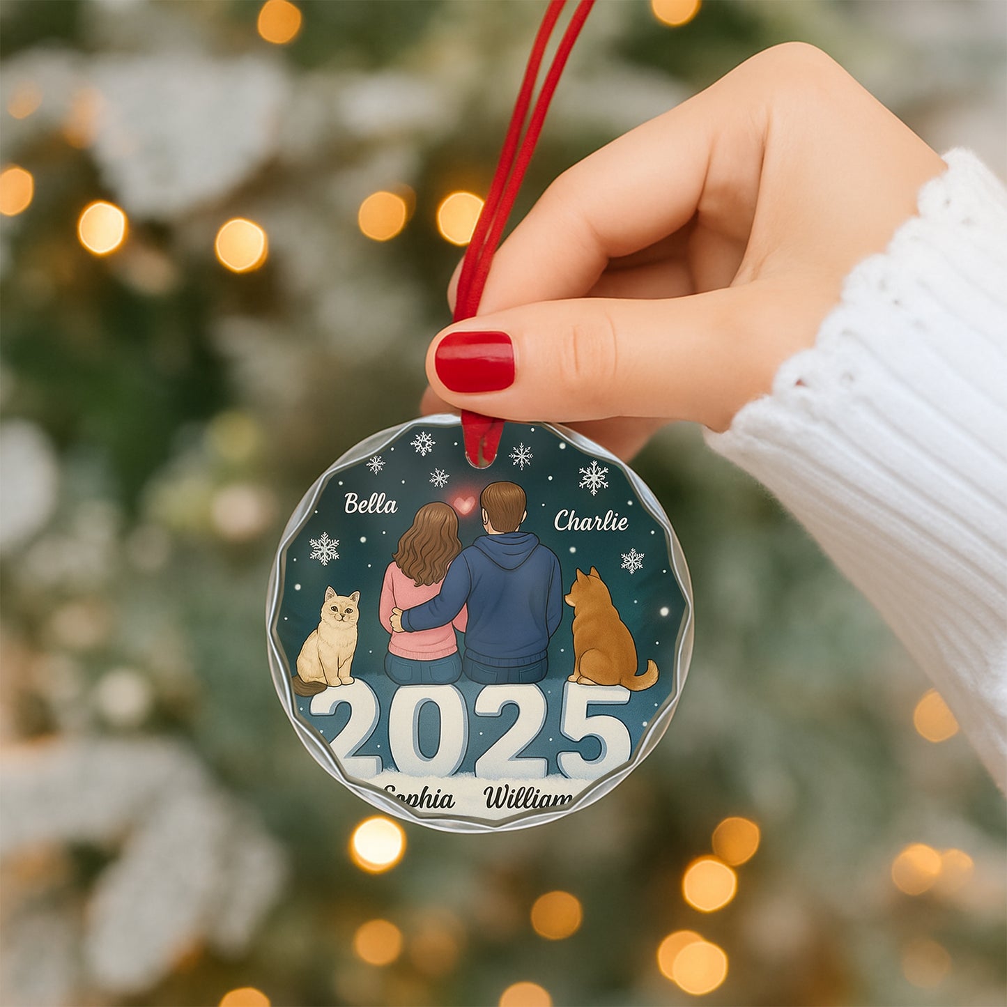 Christmas Couple Dog Cat