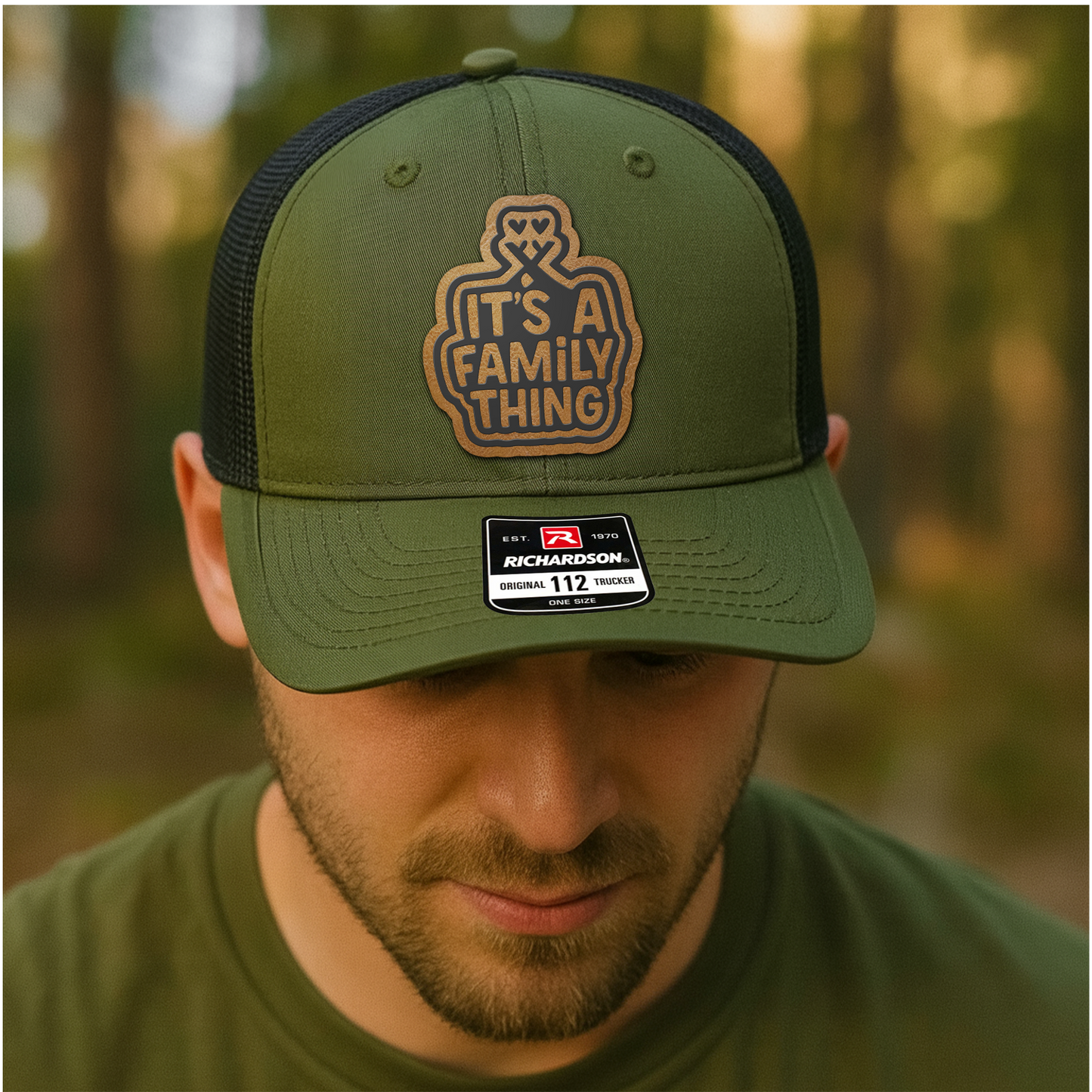 Family Trucker Hat – “It’s a Family Thing” Patch Cap for Reunions, Gifts & Everyday Matching Style VHA163