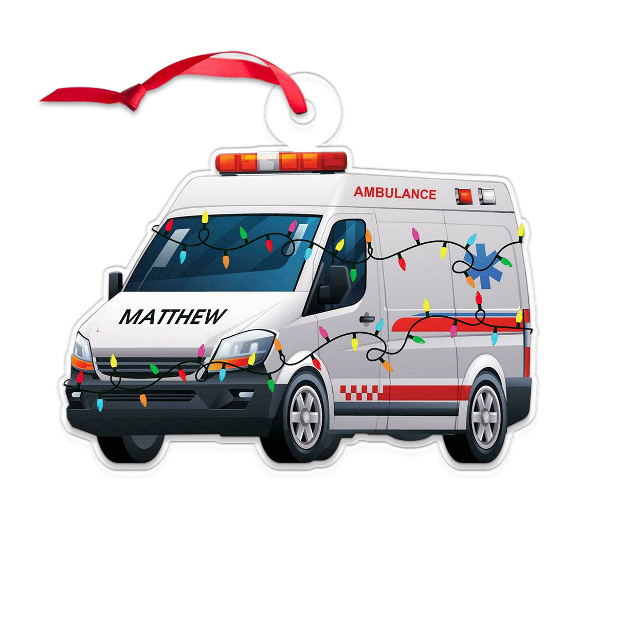 Custom Name Ambulance Car