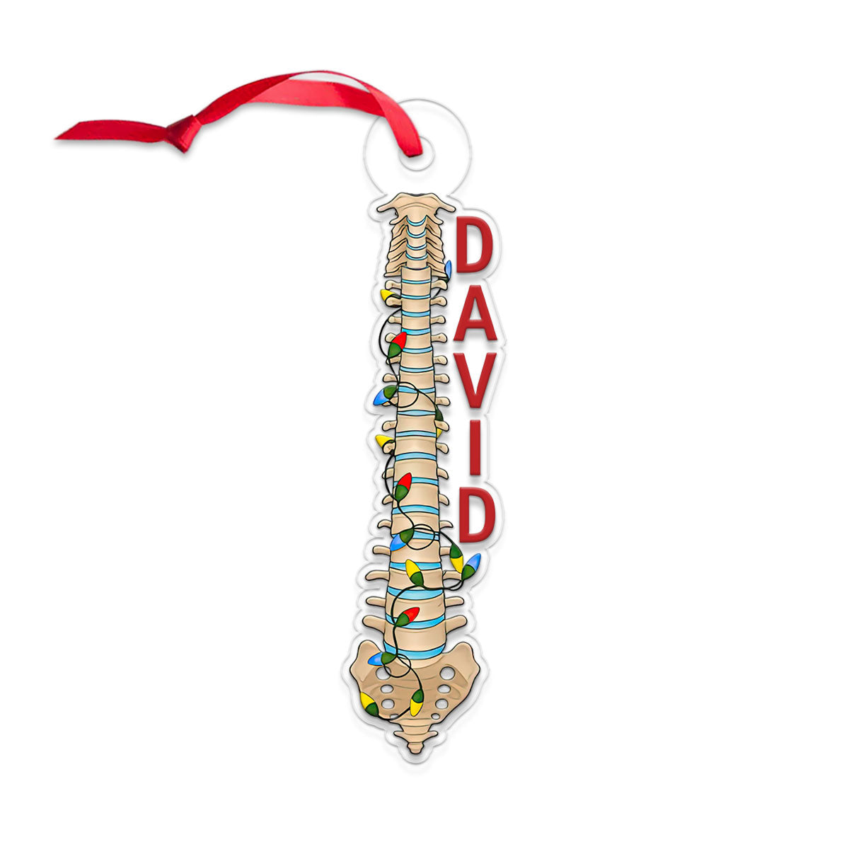 Custom Name Lumbar Spine For Doctor, Nurse