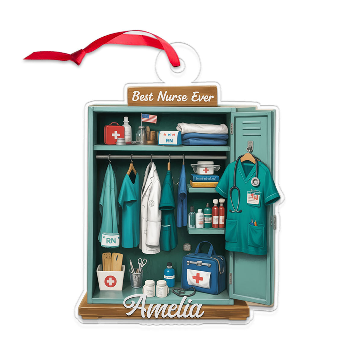 Custom Name Nurse Doctor Personal Locker