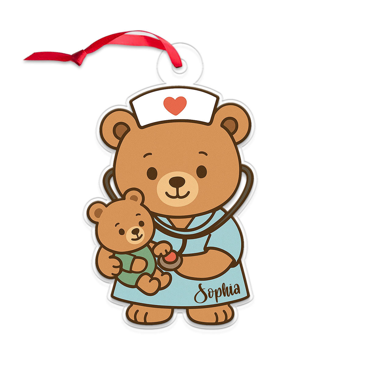 Custom Name Nurse, Midwife, Obstetrician Bear
