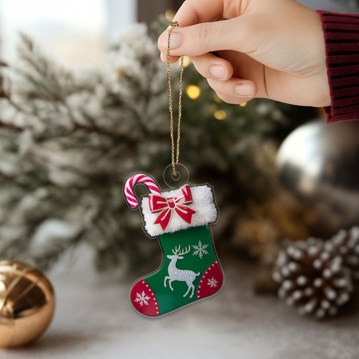 Personalized Christmas Window Decorations Pendant