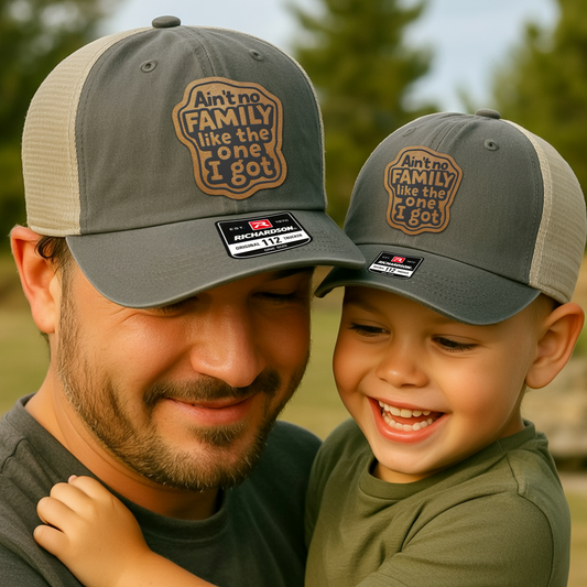 Family Trucker Hat – “Ain’t No Family Like the One I Got” Patch Cap for Reunions, Gifts & Everyday Wear VHA163