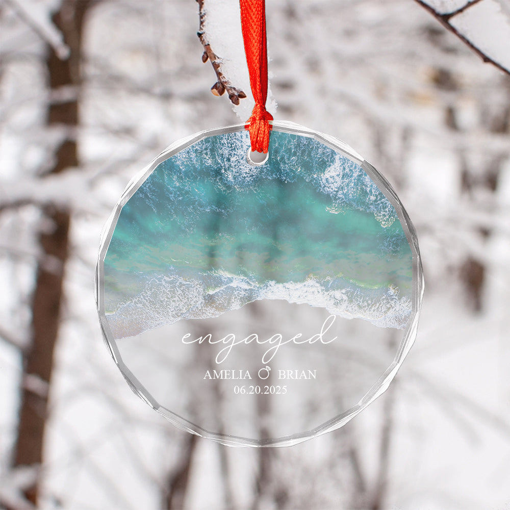 Custom Name Couple Engaged