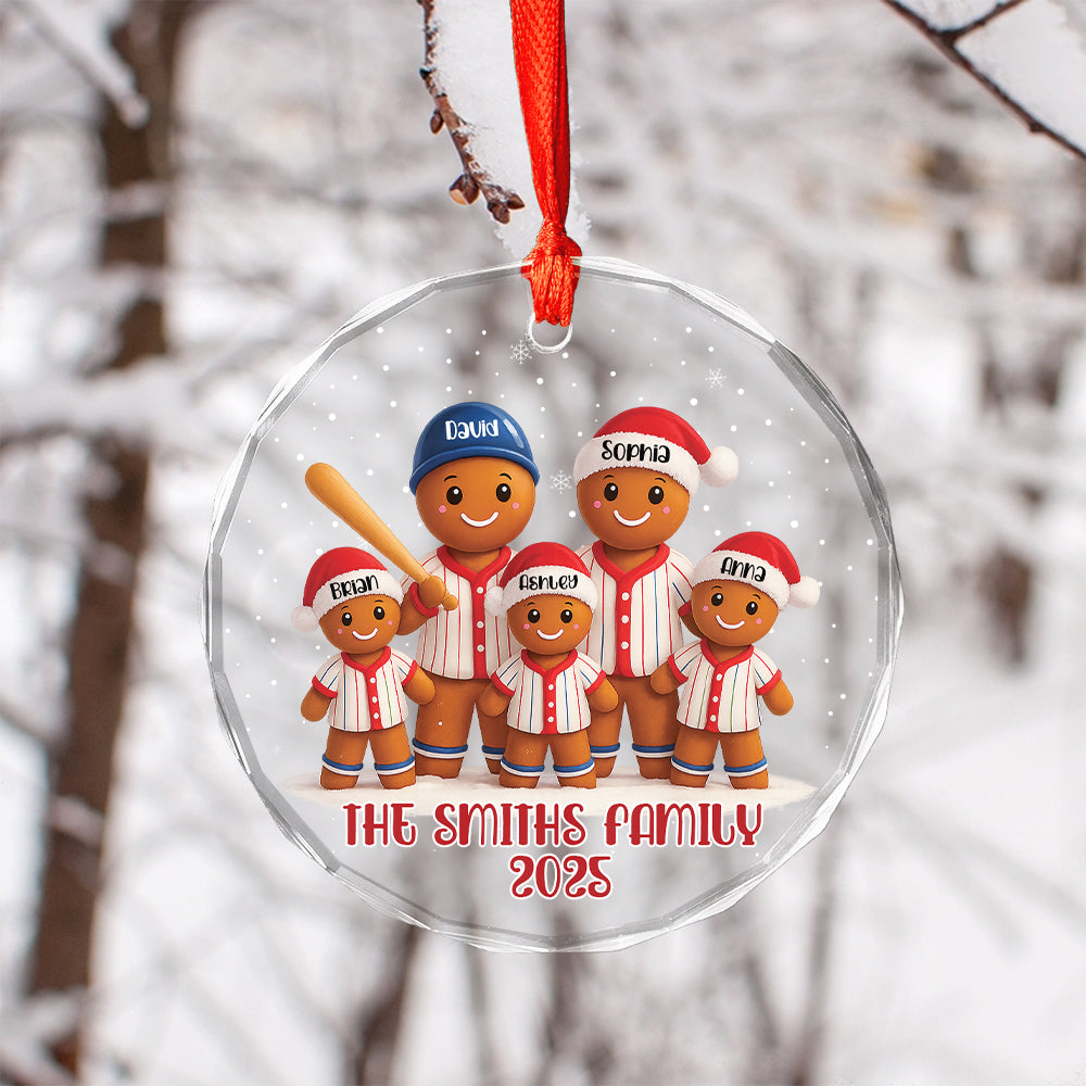 Personalized Baseball Family Gingerbread