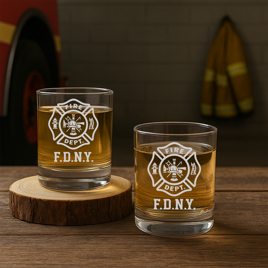Custom Department Firefighter Decanter, Gift For Fireman Decanter With Whiskey Glasses Set, First Responder Gift TNN029