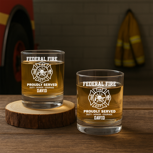 Personalized PTSD Is NOt A Sign Of Weakness Decanter Set, Gift For Fireman, First Responder Gift TNN034