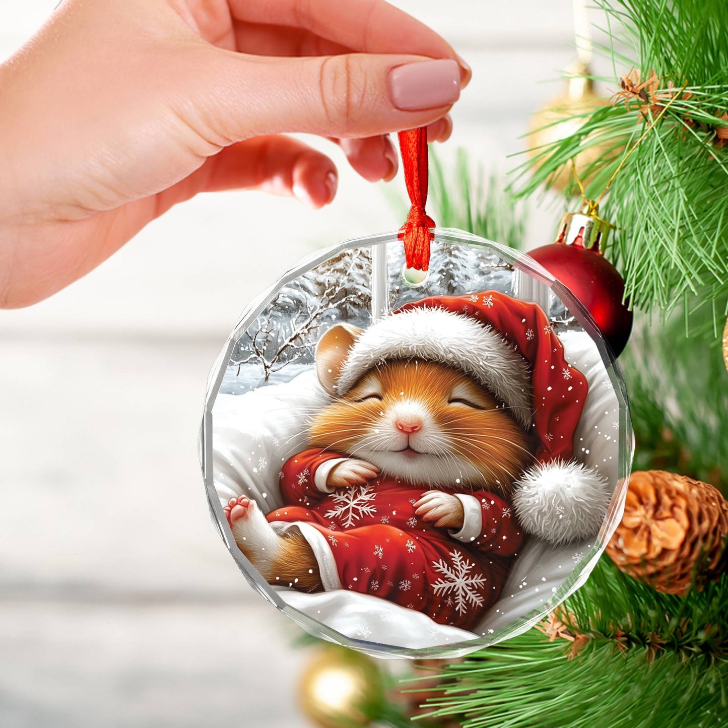 Hamster Sleeping In Bed Design 2