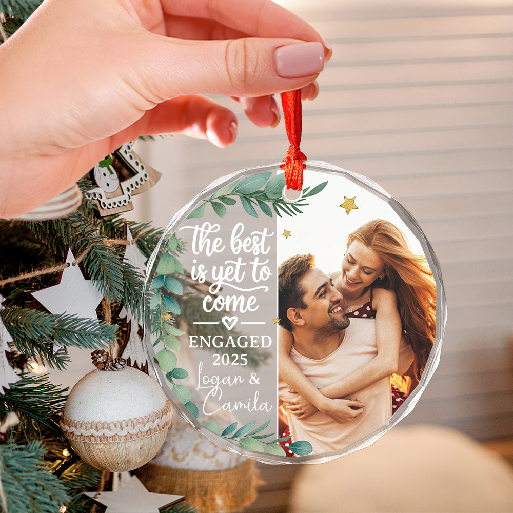 Custom Photo Newly Engaged Couple The Best Is Yet To Come 02