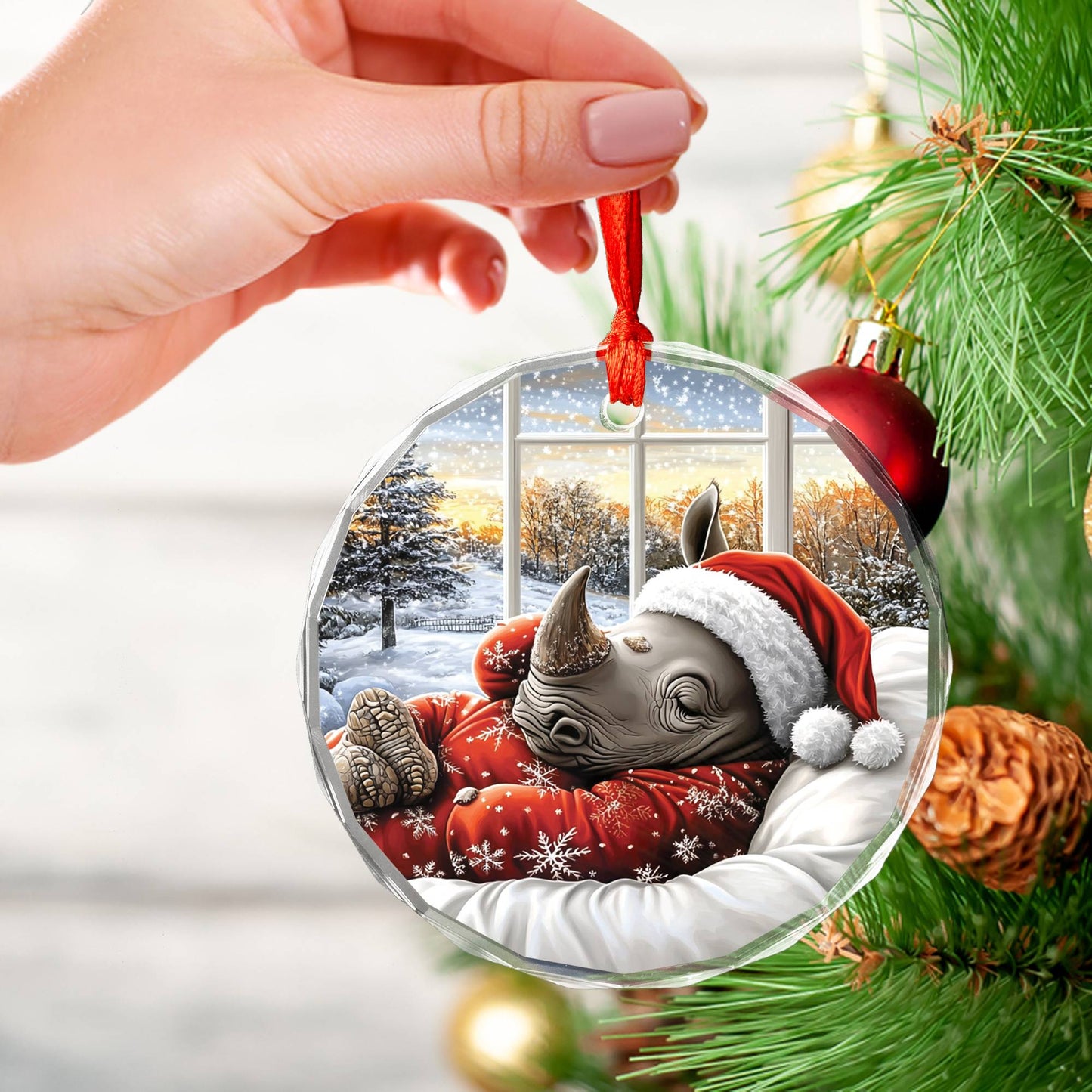 Rhino Sleeping In Bed Design 2