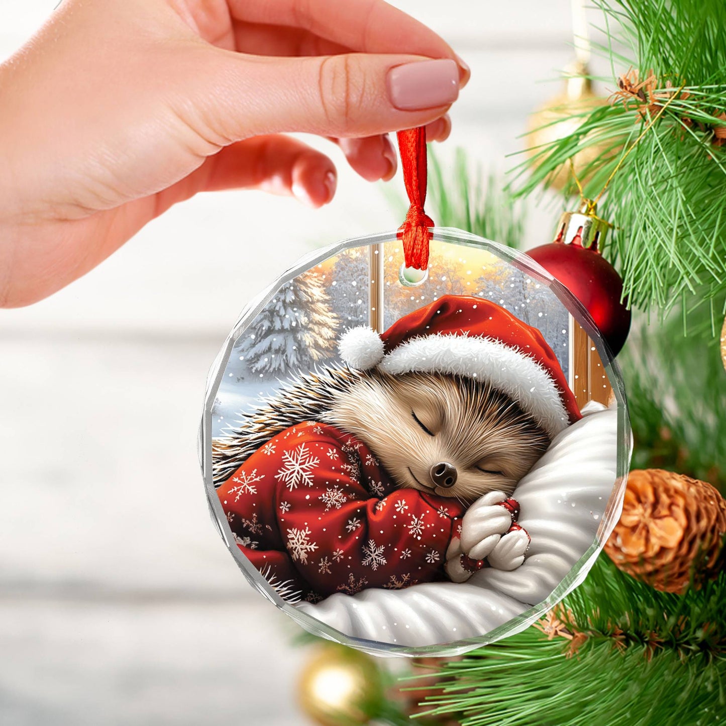 Hedgehog Sleeping In Bed Design 3