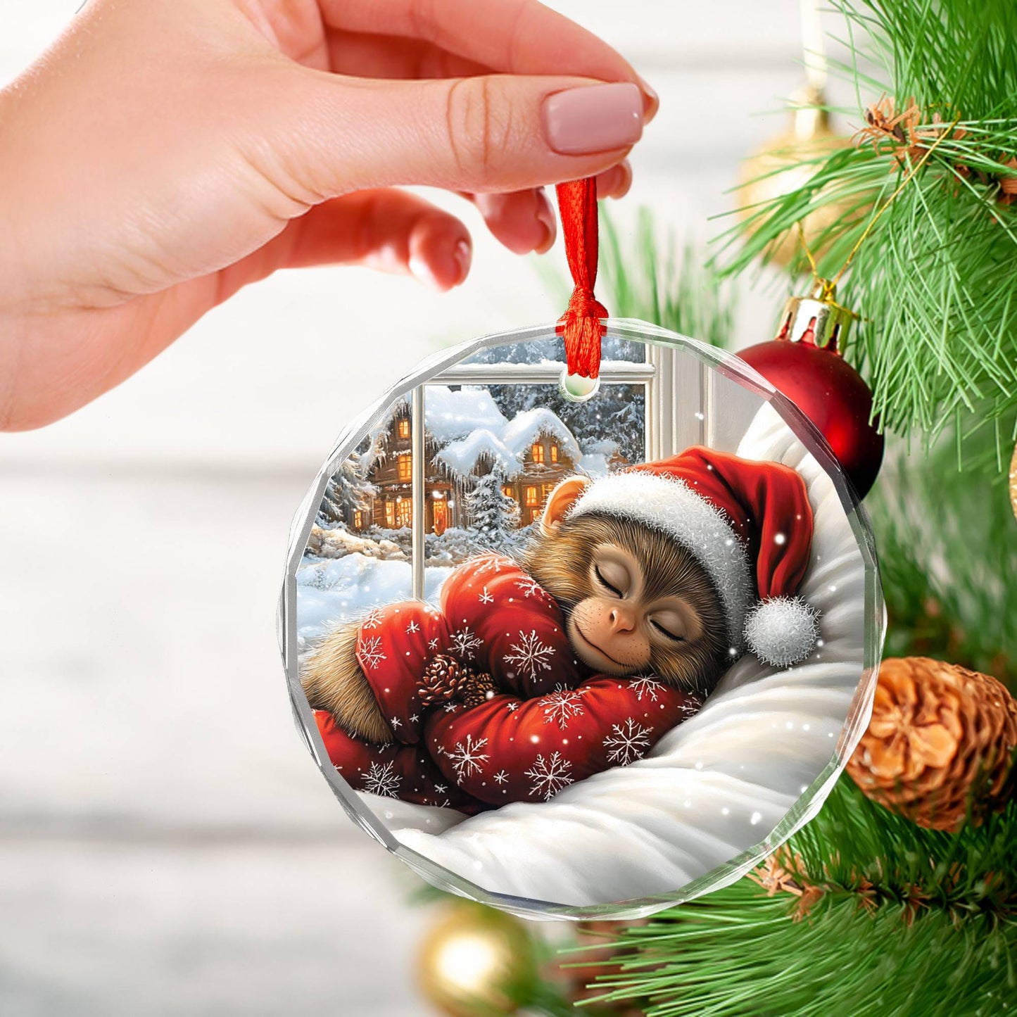 Monkey Sleeping In Bed Design 2