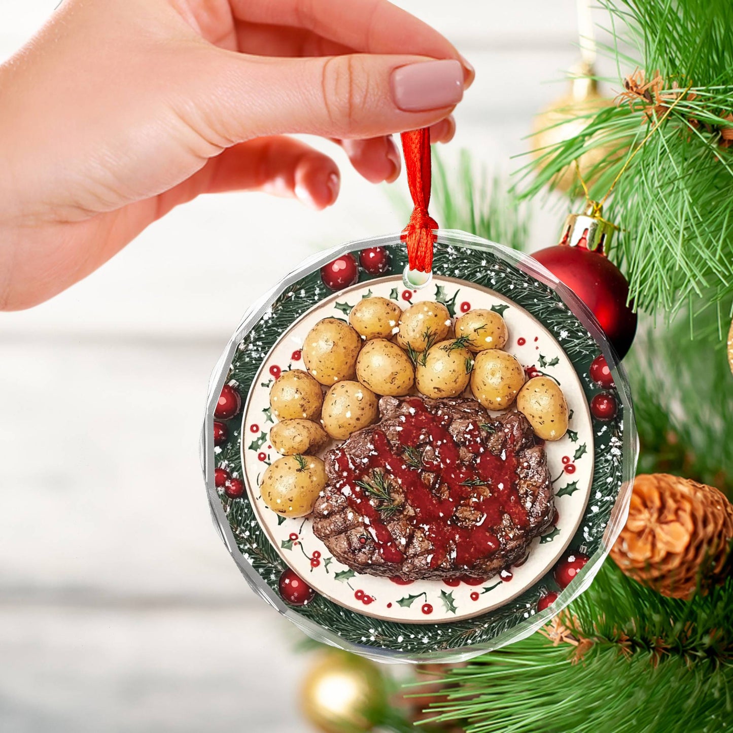 Steak and Potatoes Close up Design 2