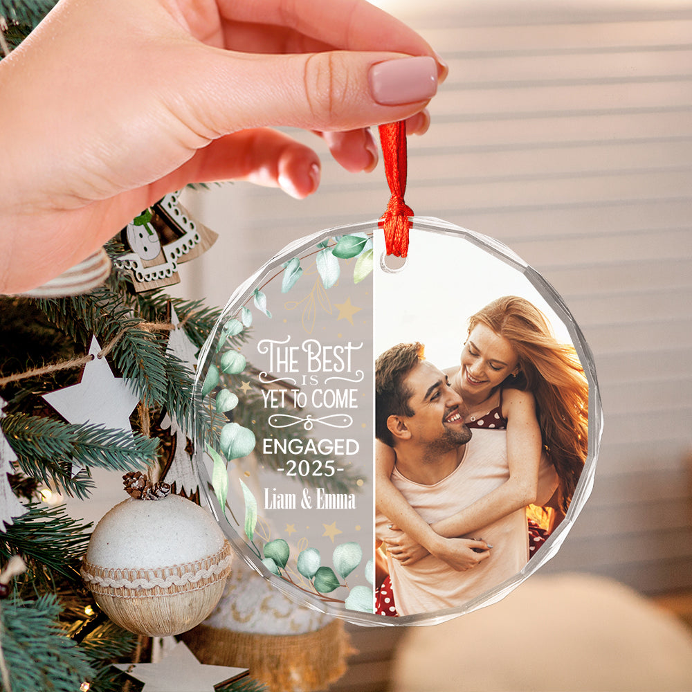 Custom Photo Newly Engaged Couple The Best Is Yet To Come 1