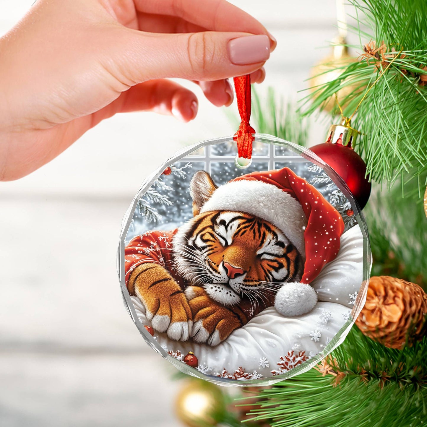 Tiger Sleeping In Bed Design 4