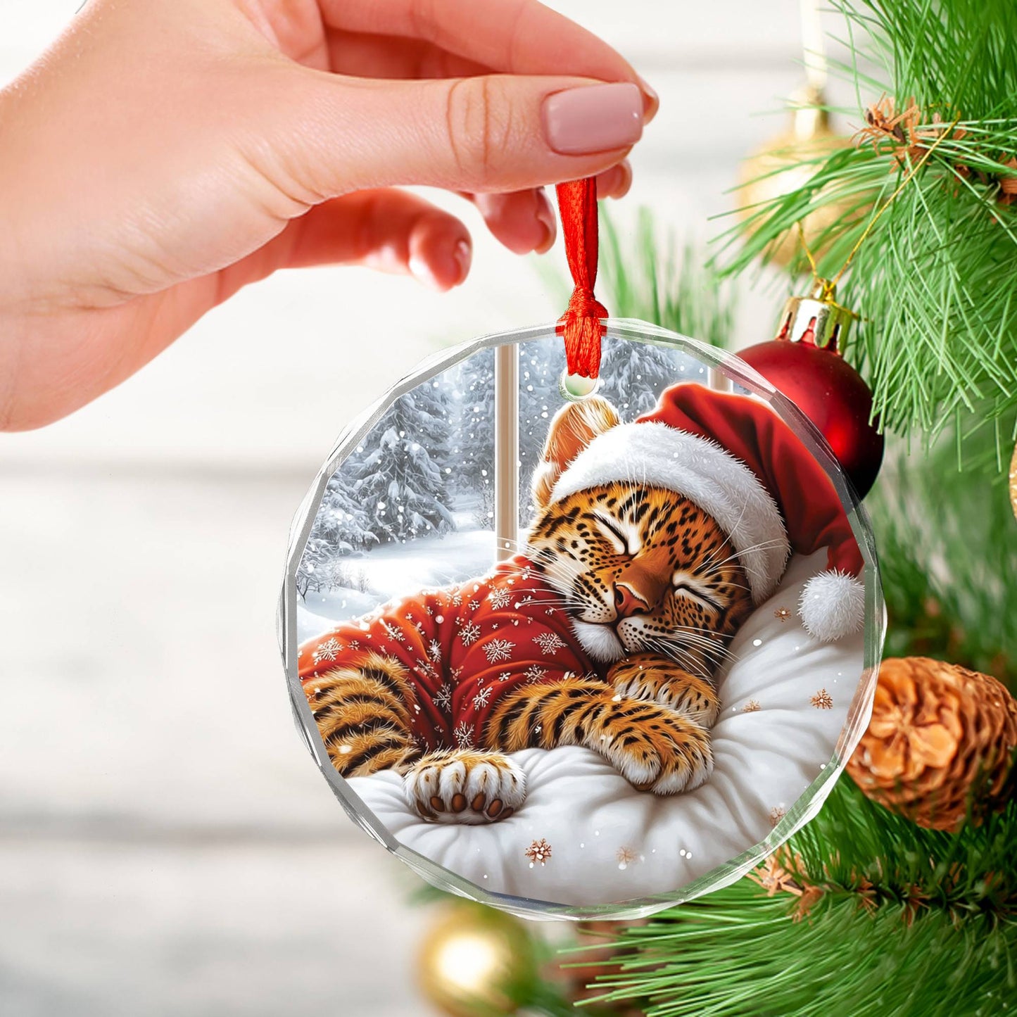 Leopard Sleeping In Bed Design 3