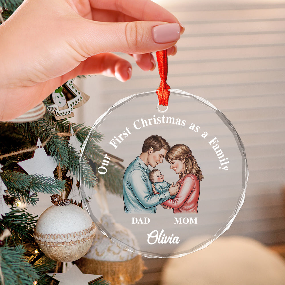 First Xmas as a Family Ornament