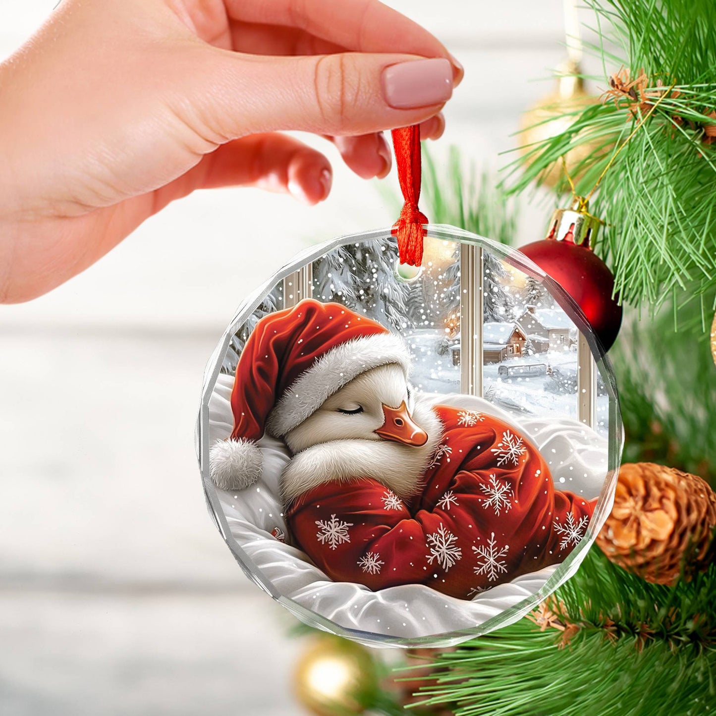 Goose Sleeping In Bed Design 3