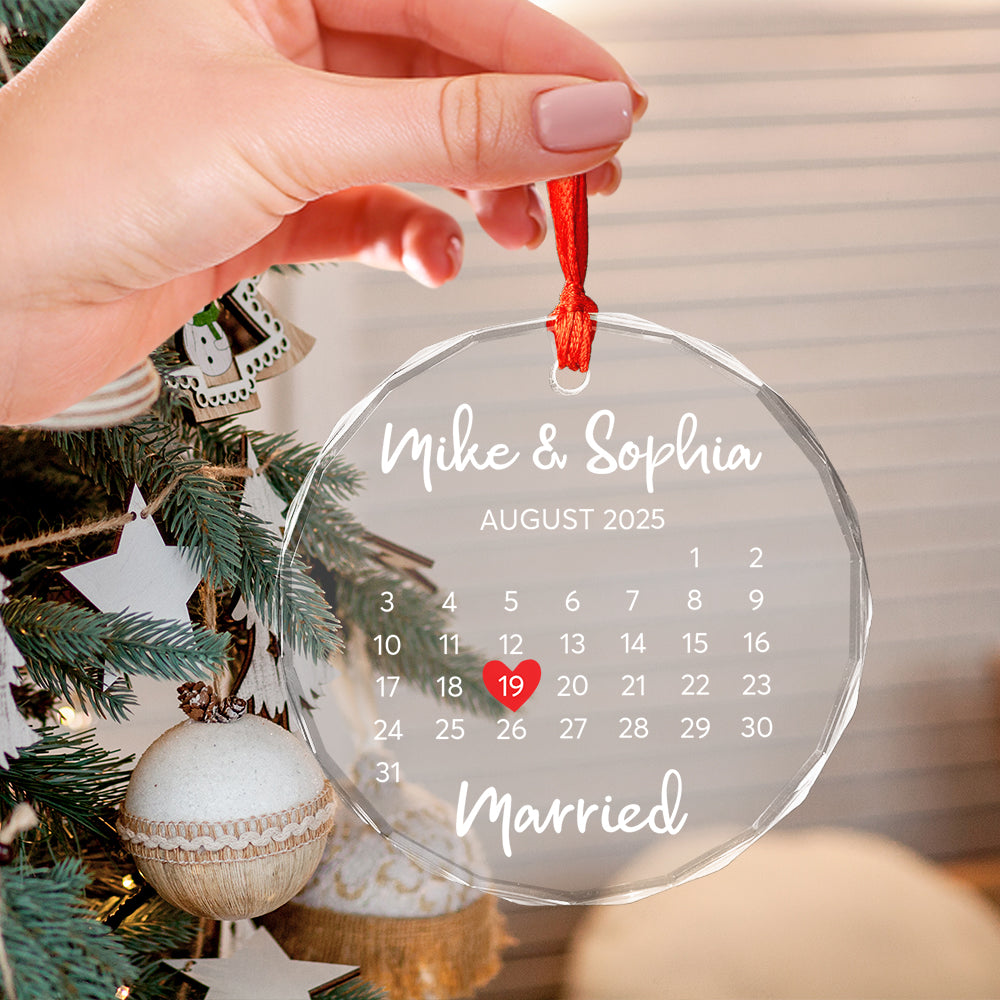 Our First Xmas Married ornament
