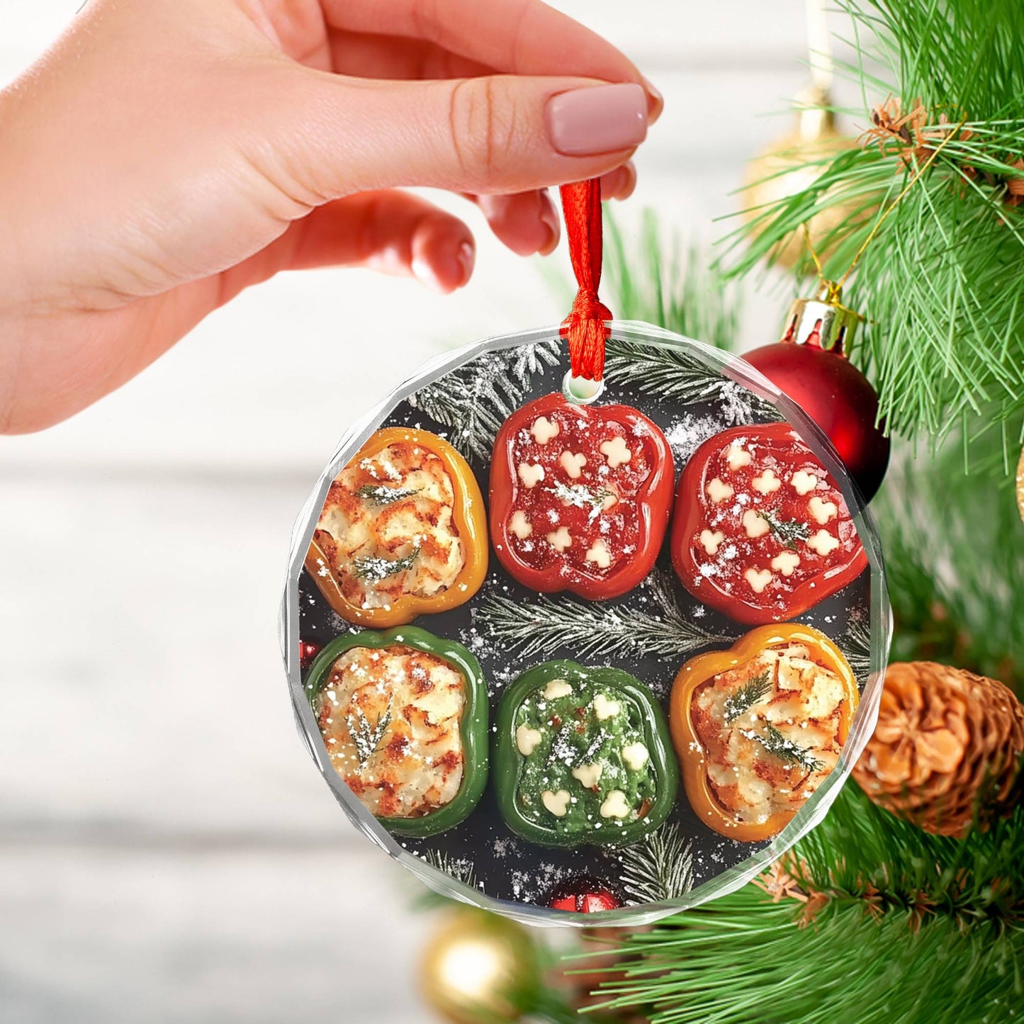 Stuffed Bell Peppers Close up Design 1