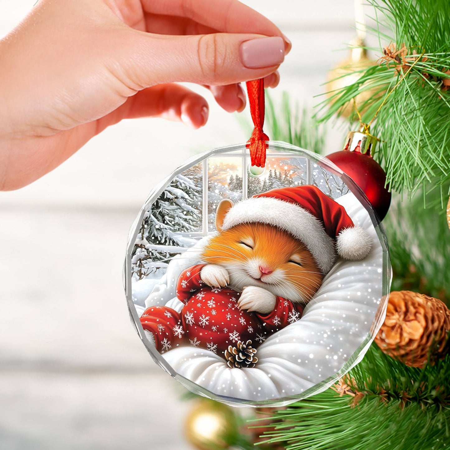 Hamster Sleeping In Bed Design 1