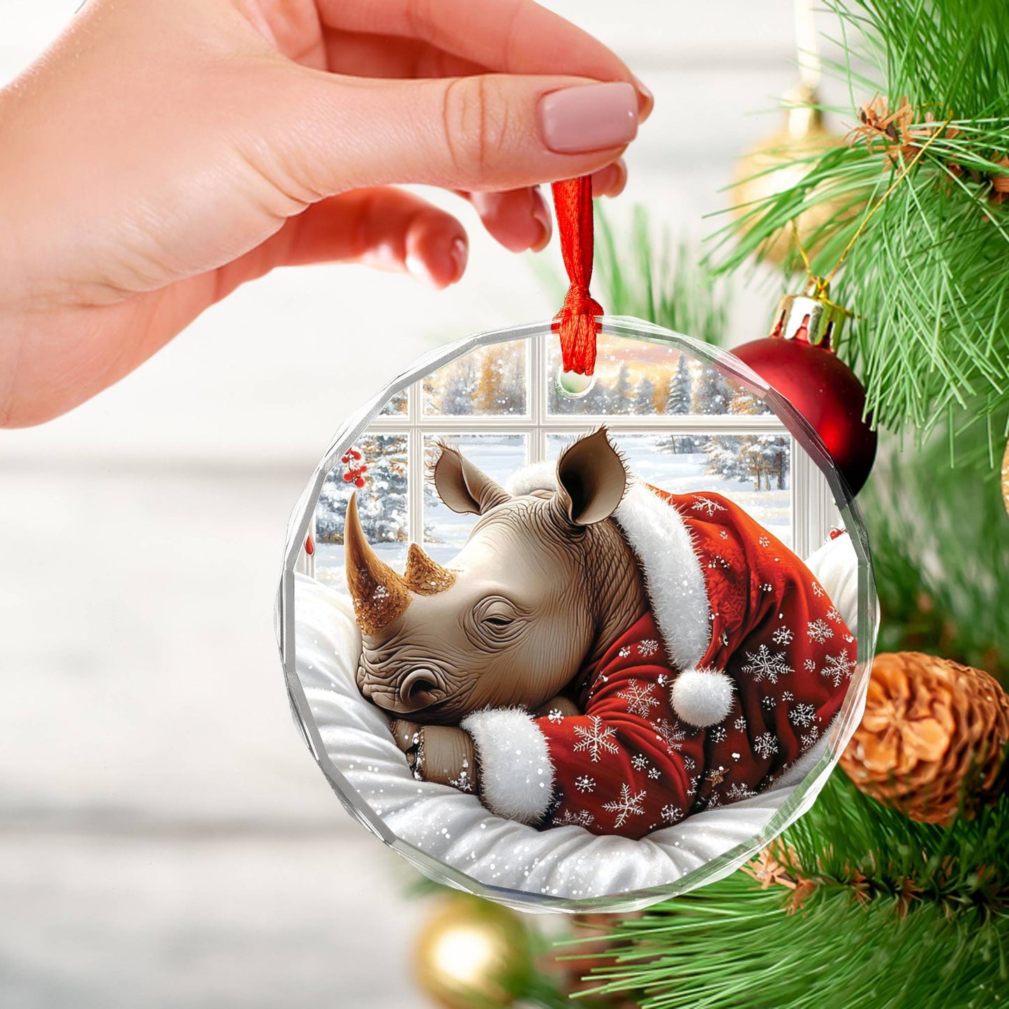 Rhino Sleeping In Bed Design 3