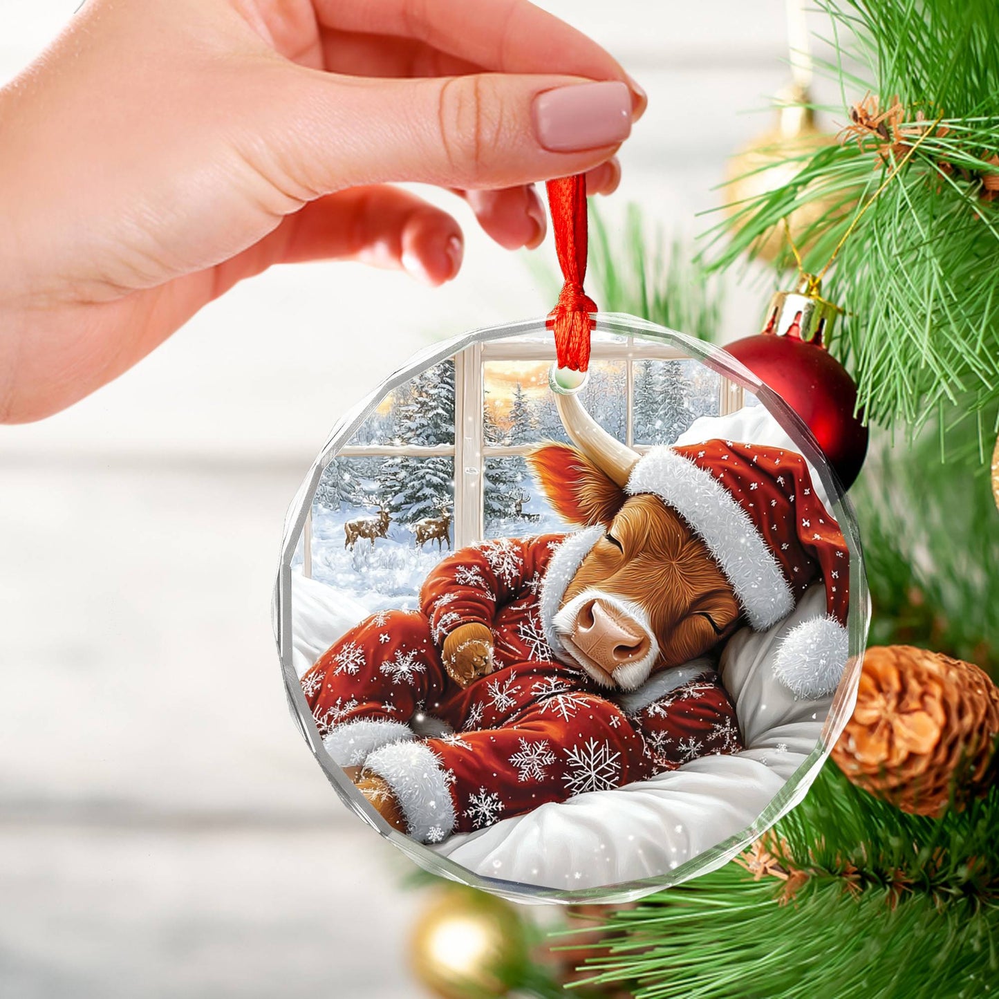 Longhorn Sleeping In Bed Design 1