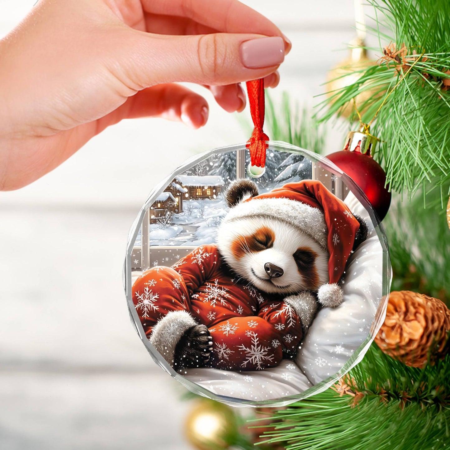 Panda Sleeping In Bed Design 1