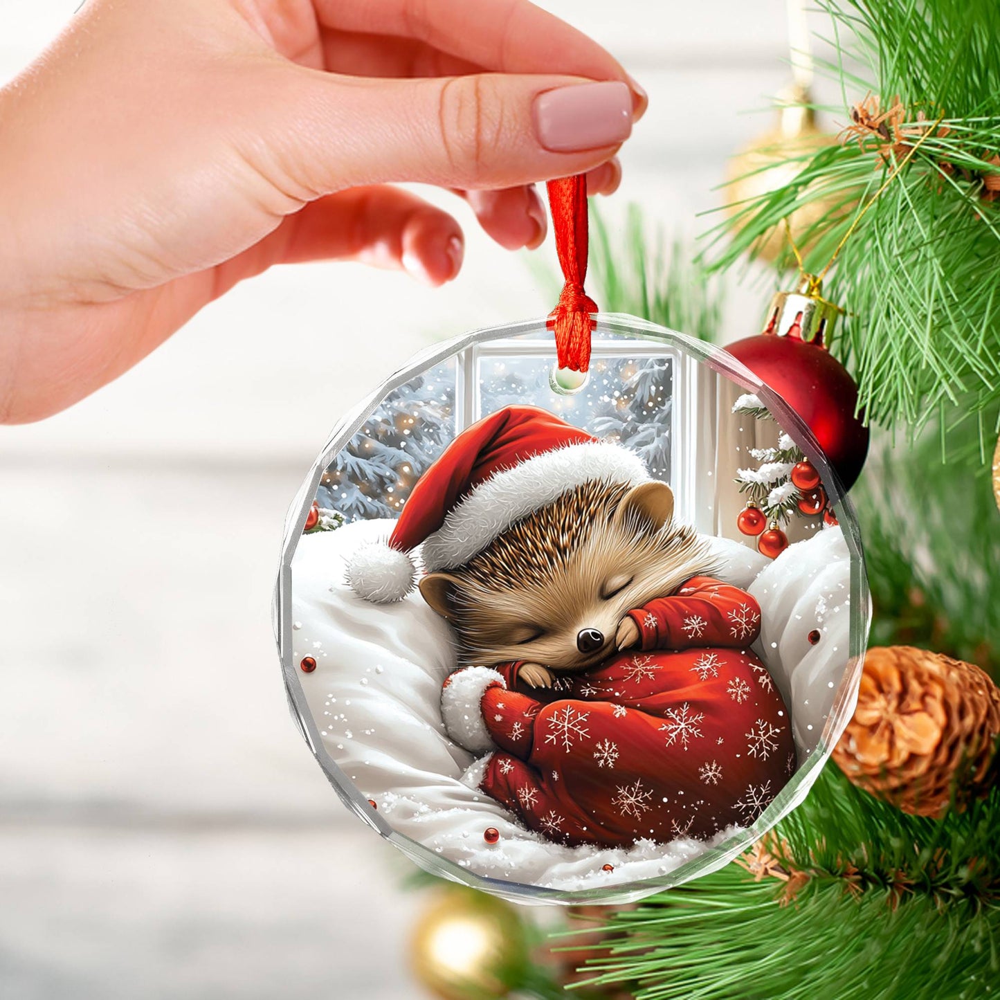 Hedgehog Sleeping In Bed Design 4