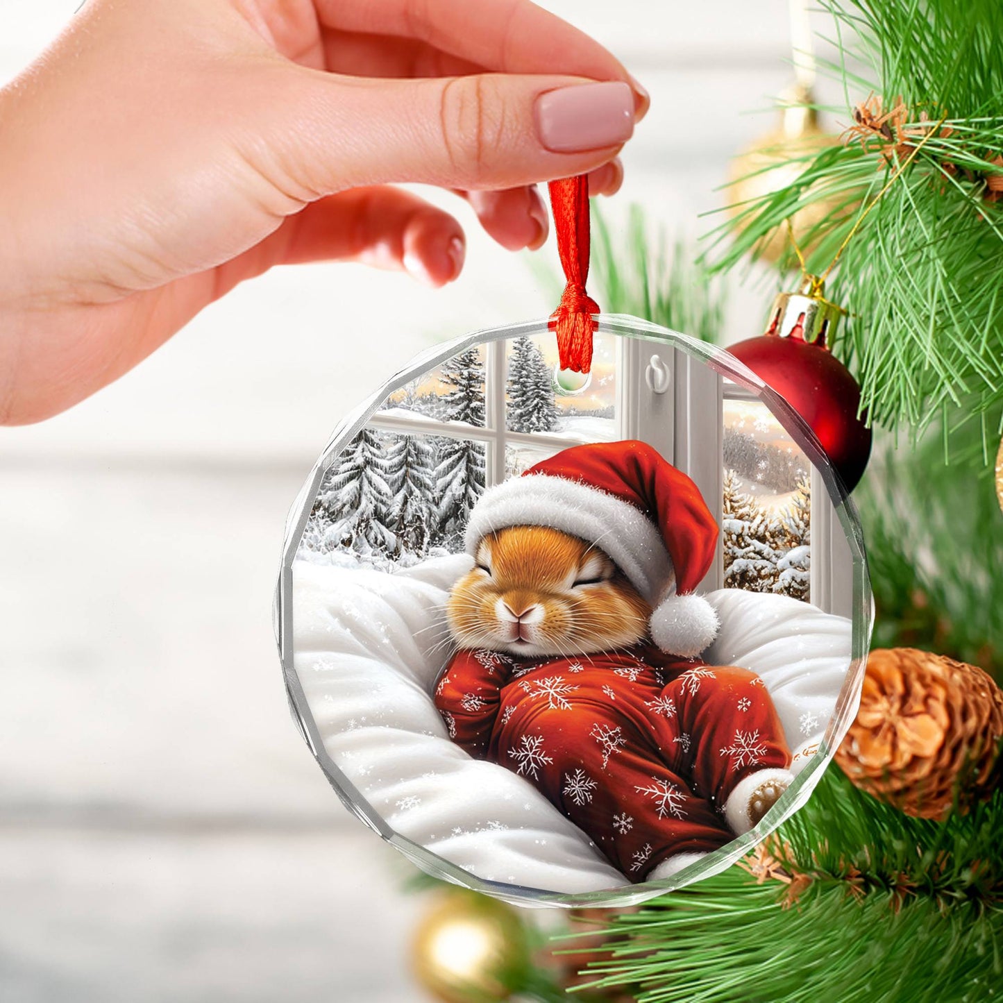 Rabbit Sleeping In Bed Design 4