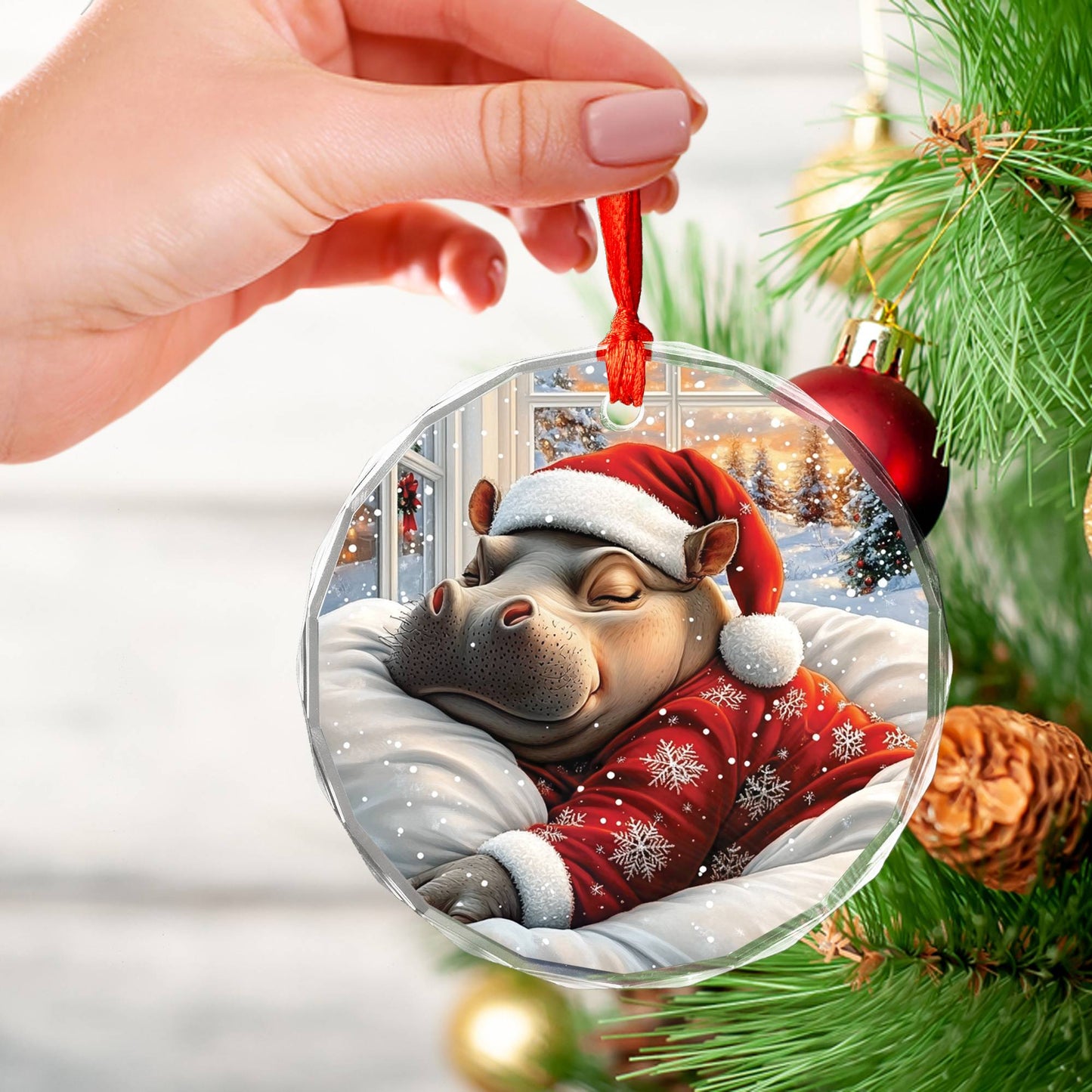 Hippo Sleeping In Bed Design 1