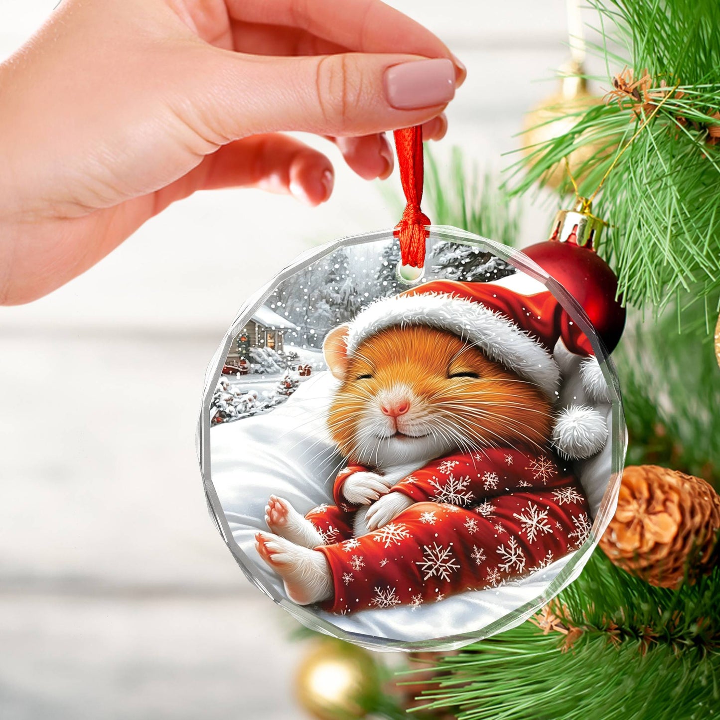 Hamster Sleeping In Bed Design 3